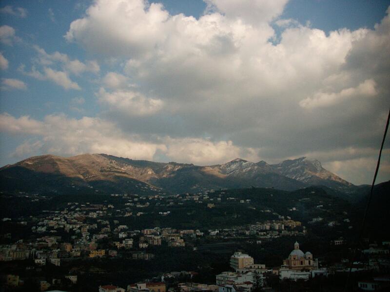 Monte Faito with a view to Vico Equense